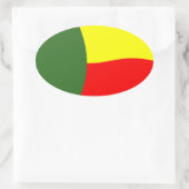 Autocollant du drapeau du Bénin (Sac)