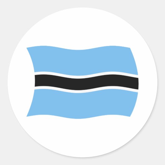 Autocollant du drapeau du Botswana (Devant)