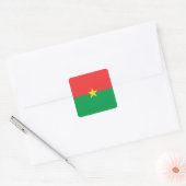 Autocollant du drapeau du Burkina Faso (Enveloppe)