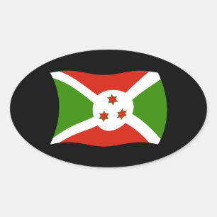 Autocollant du drapeau du Burundi