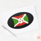 Autocollant du drapeau du Burundi (Enveloppe)
