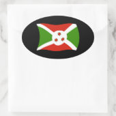 Autocollant du drapeau du Burundi (Sac)