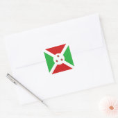 Autocollant du drapeau du Burundi (Enveloppe)