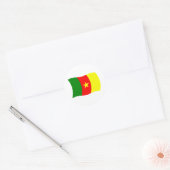 Autocollant du drapeau du Cameroun (Enveloppe)