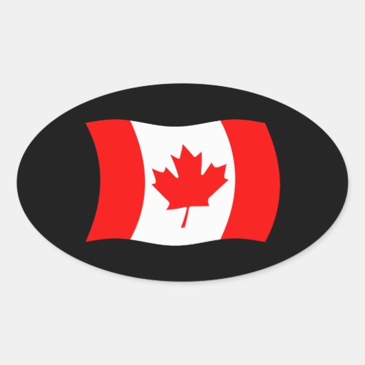 Autocollant du drapeau du Canada (Devant)