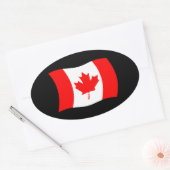 Autocollant du drapeau du Canada (Enveloppe)