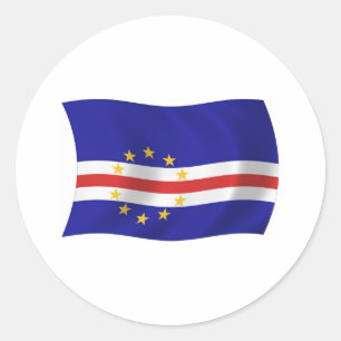 Autocollant du drapeau du Cap-Vert