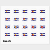 Autocollant du drapeau du Colorado (Feuille)