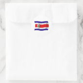 Autocollant du drapeau du Costa Rica (Sac)