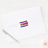 Autocollant du drapeau du Costa Rica (Enveloppe)