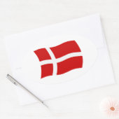 Autocollant du drapeau du Danemark (Enveloppe)