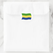 Autocollant du drapeau du Gabon (Sac)