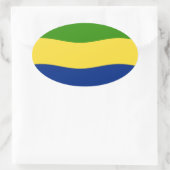 Autocollant du drapeau du Gabon (Sac)