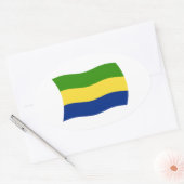 Autocollant du drapeau du Gabon (Enveloppe)