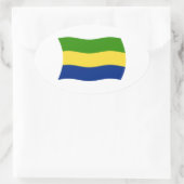 Autocollant du drapeau du Gabon (Sac)