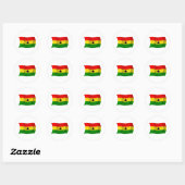 Autocollant du drapeau du Ghana (Feuille)