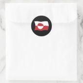 Autocollant du drapeau du Groenland (Sac)