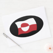 Autocollant du drapeau du Groenland (Enveloppe)