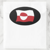 Autocollant du drapeau du Groenland (Sac)