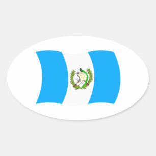 Autocollant du drapeau du Guatemala