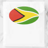 Autocollant du drapeau du Guyana (Sac)