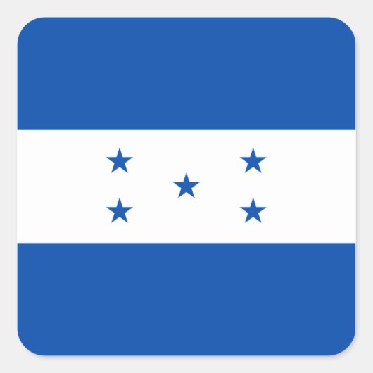 Autocollant du drapeau du Honduras (Devant)