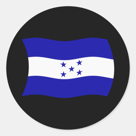 Autocollant du drapeau du Honduras (Devant)
