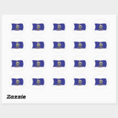Autocollant du drapeau du Kansas (Feuille)