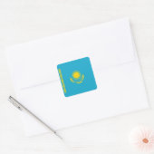 Autocollant du drapeau du Kazakhstan (Enveloppe)