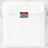 Autocollant du drapeau du Kenya (Sac)