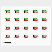 Autocollant du drapeau du Koweït (Feuille)