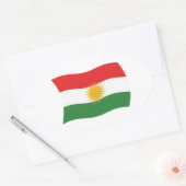 Autocollant du drapeau du Kurdistan (Enveloppe)