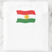 Autocollant du drapeau du Kurdistan (Sac)