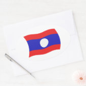 Autocollant du drapeau du Laos (Enveloppe)