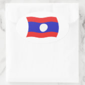 Autocollant du drapeau du Laos (Sac)