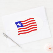 Autocollant du drapeau du Liberia (Enveloppe)