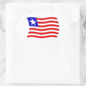 Autocollant du drapeau du Liberia (Sac)