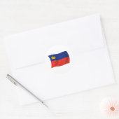 Autocollant du drapeau du Liechtenstein (Enveloppe)