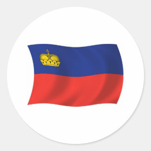 Autocollant du drapeau du Liechtenstein