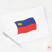 Autocollant du drapeau du Liechtenstein (Enveloppe)