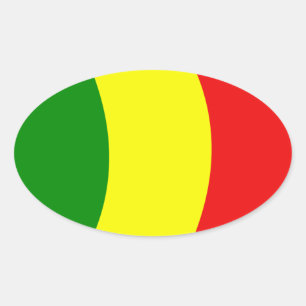 Autocollant du drapeau du Mali