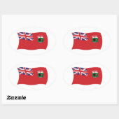 Autocollant du drapeau du Manitoba (Feuille)