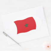 Autocollant du drapeau du Maroc (Enveloppe)