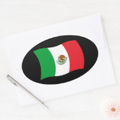 Autocollant du drapeau du Mexique (Enveloppe)