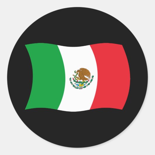 Autocollant du drapeau du Mexique (Devant)