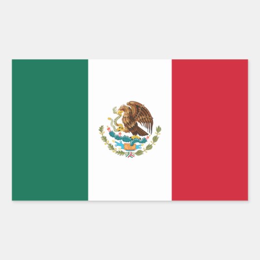 Autocollant du drapeau du Mexique (Devant)