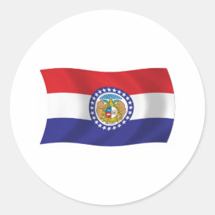 Autocollant du drapeau du Missouri