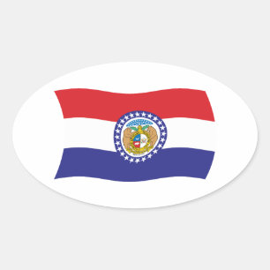 Autocollant du drapeau du Missouri