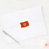 Autocollant du drapeau du Monténégro (Enveloppe)