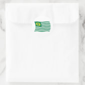 Autocollant du drapeau du mouvement écologiste (Sac)